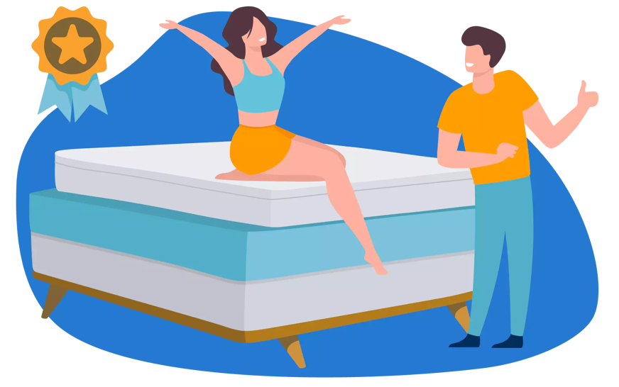 people celebrating top mattresses